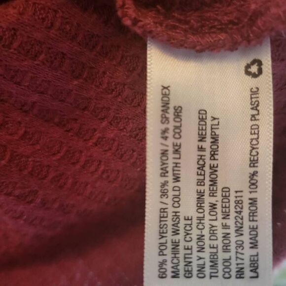 Knox Rose Women's Burgundy Cardigan Size Small - Picture 7 of 7